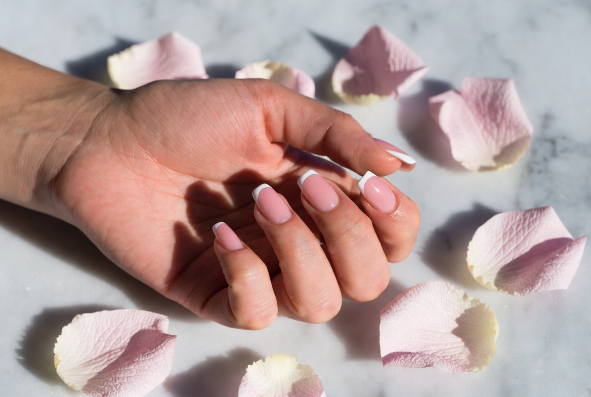 Editorial French tips in pastel